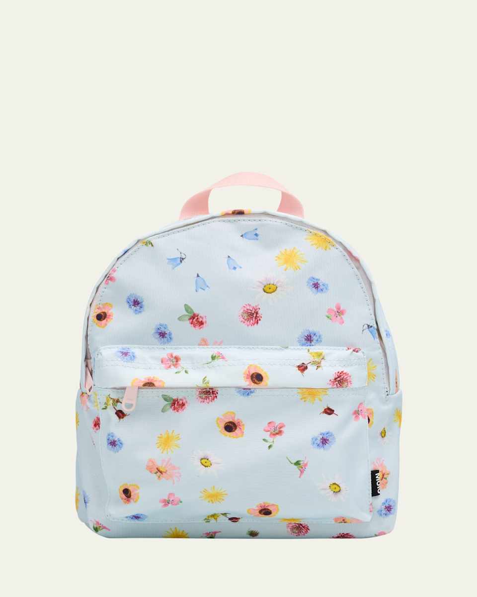 Girl's Floral-Print Backpack